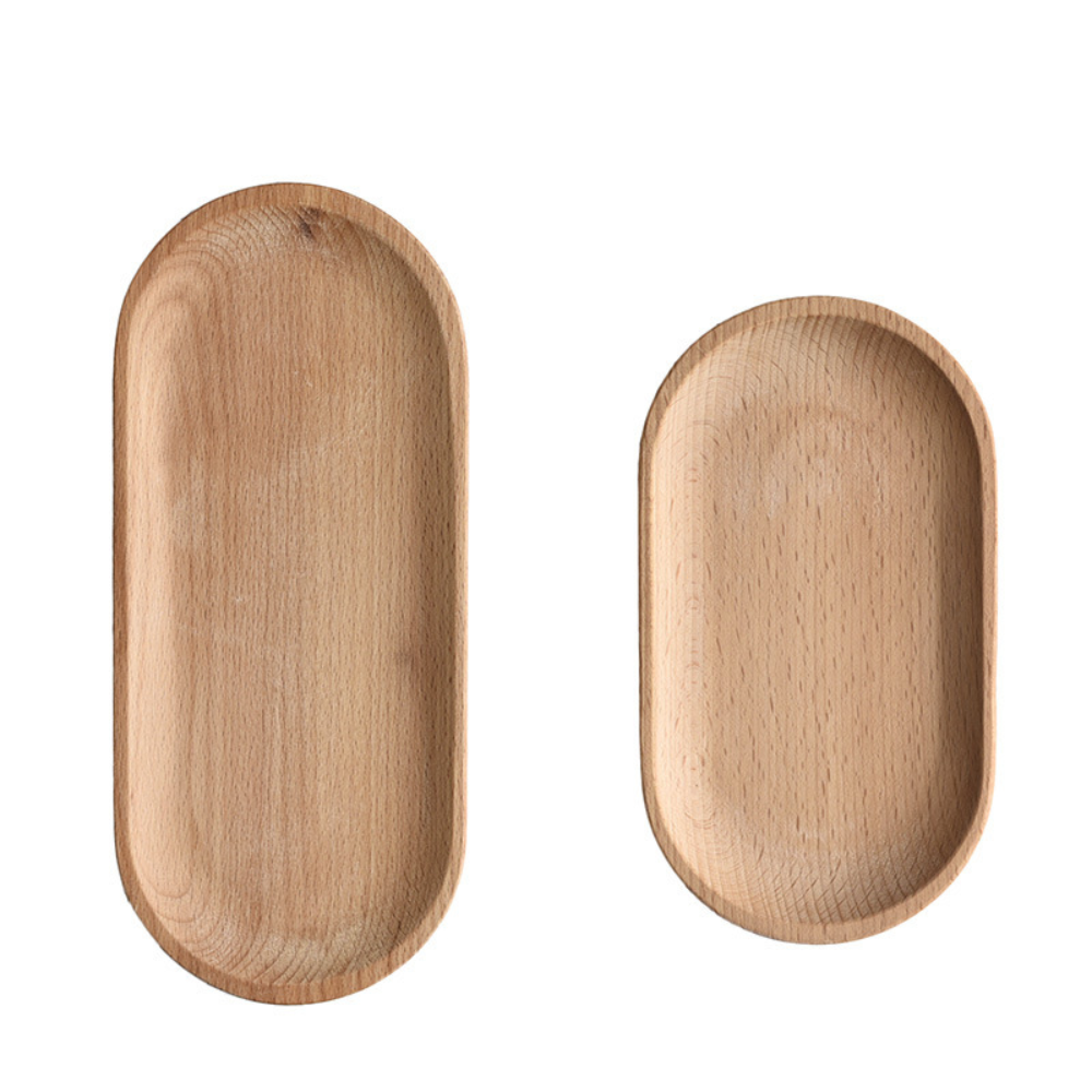 Bandeja de Madeira Maciça No. 34 | Organic Oval