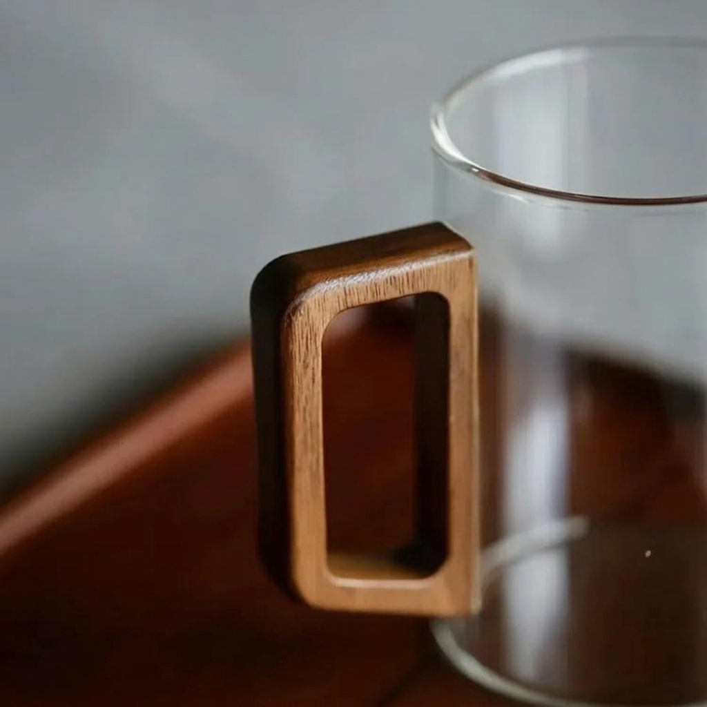 Caneca No. 05 | Vidro & Madeira