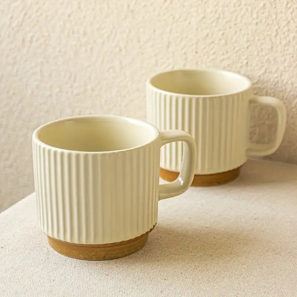 Chávena de Cerâmica No. 12 | Stripe Terra (Set de 2)