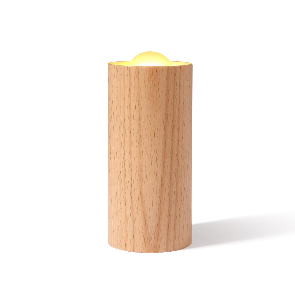 Candeeiro Cilíndrico No. 27 | Wood Aura (Sem Fios)
