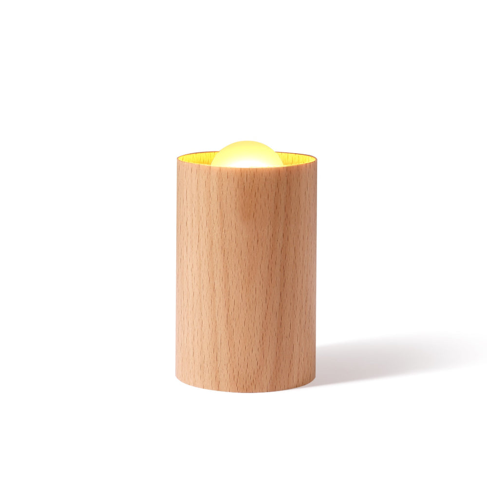 Candeeiro Cilíndrico No. 27 | Wood Aura (Sem Fios)