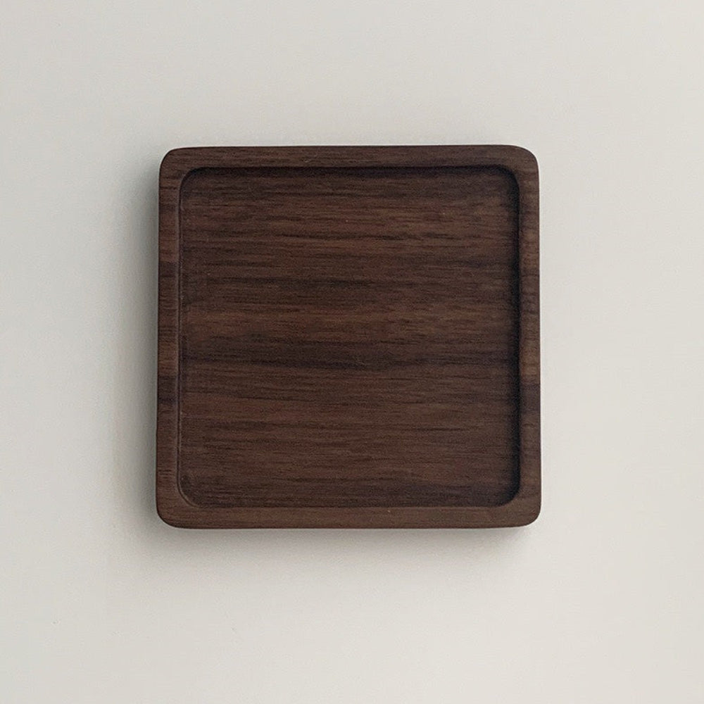 Base para Copos No. 16 | Walnut Zen (Set de 4)