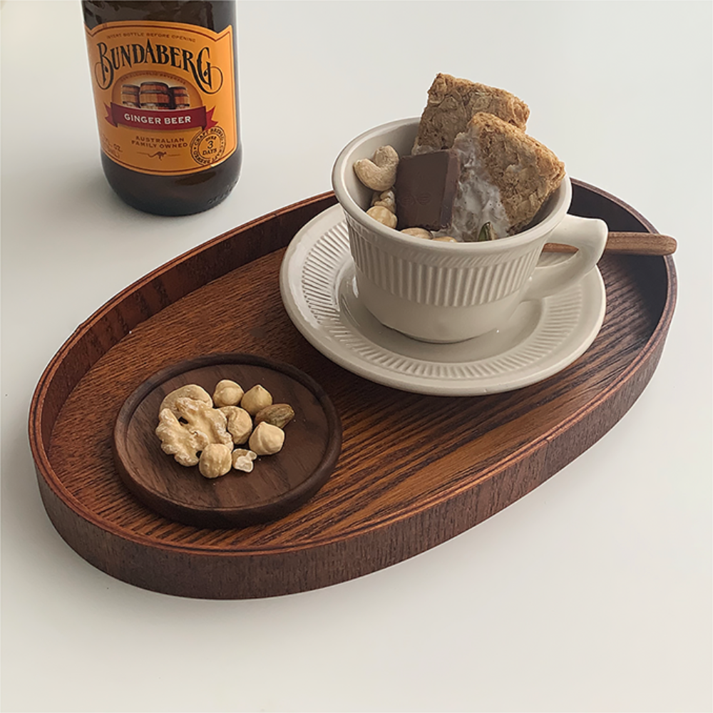 Base para Copos No. 16 | Walnut Zen (Set de 4)