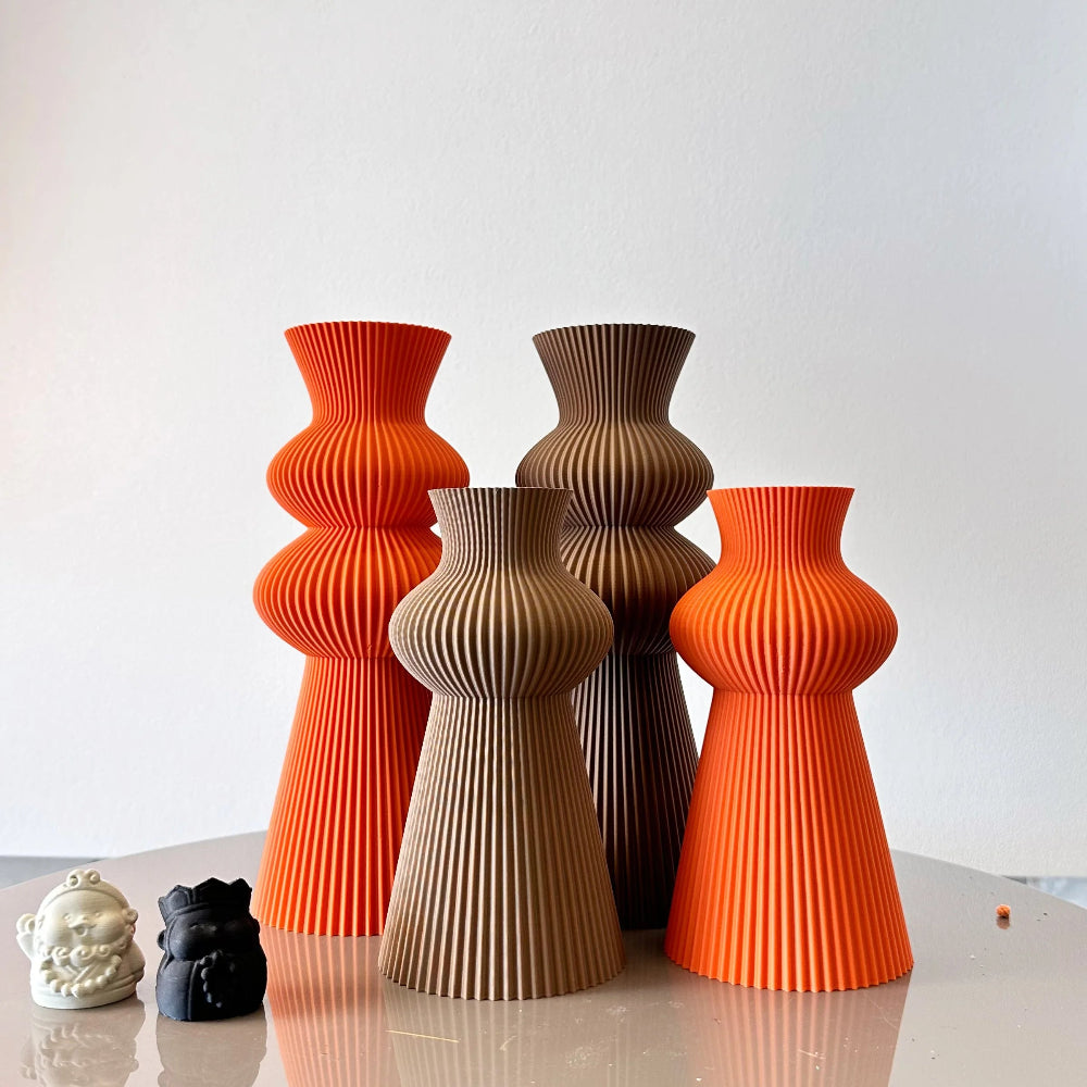 Duo de Jarras No. 170 | Corrugated Wave