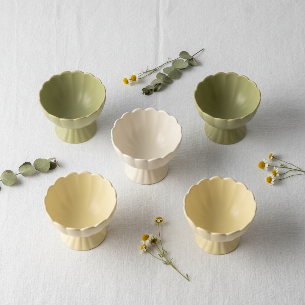 Flat lay editorial - Taça de Cerâmica No. 01 Studio Petal